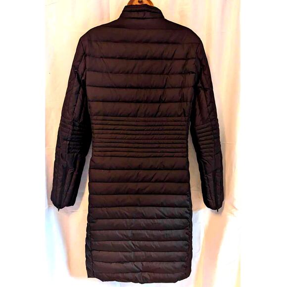 Burberry Chocolate Fitted Puffer Jacket sz Large Full zip - Picture 2 of 12